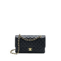 CHANEL MEDIUM CLASSIC DOUBLE FLAP BAG CAVIAR BLACK GHW (MICROCHIP)