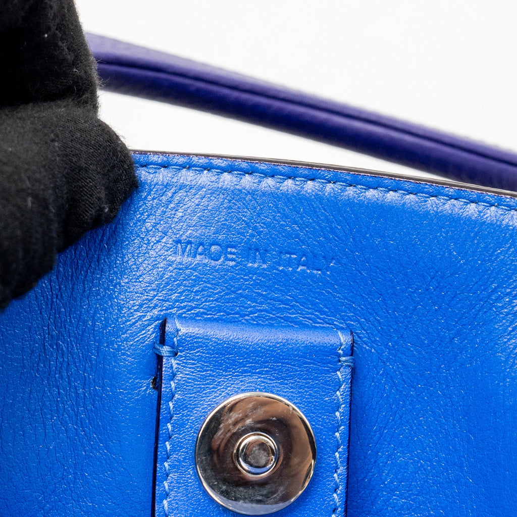 DIOR DIORISSIMO TOTE BAG CALFSKIN PURPLE/BLUE SHW