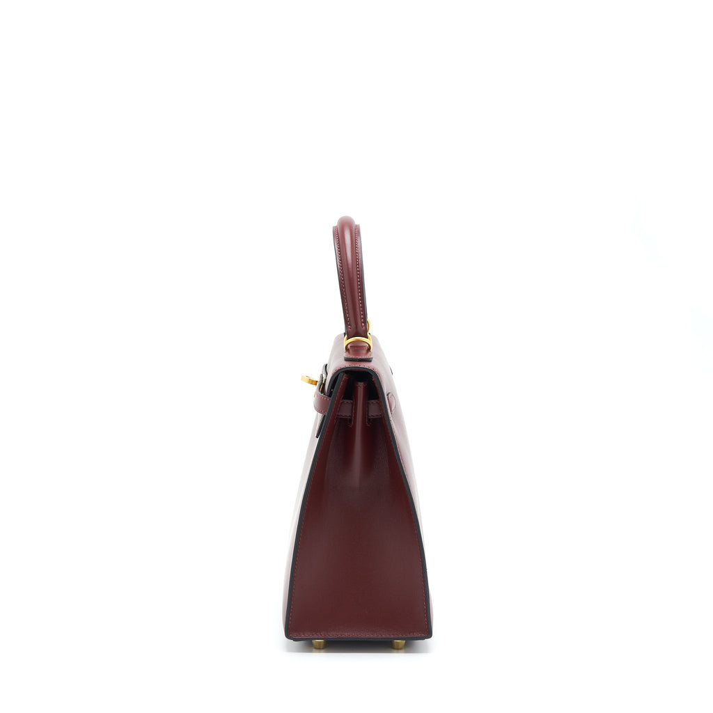 HERMES KELLY 25 SPECIAL ORDER SOMBRERO ROUGE H BRUSHED GHW