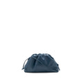 BOTTEGA VENETA MINI POUCH CALFSKIN DARK BLUE SHW