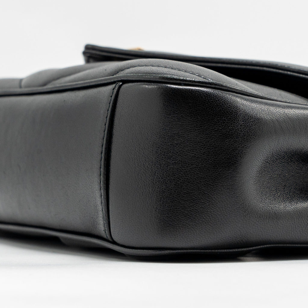 SAINT LAURENT/YSL SMALL LOULOU BAG LAMBSKIN BLACK GHW