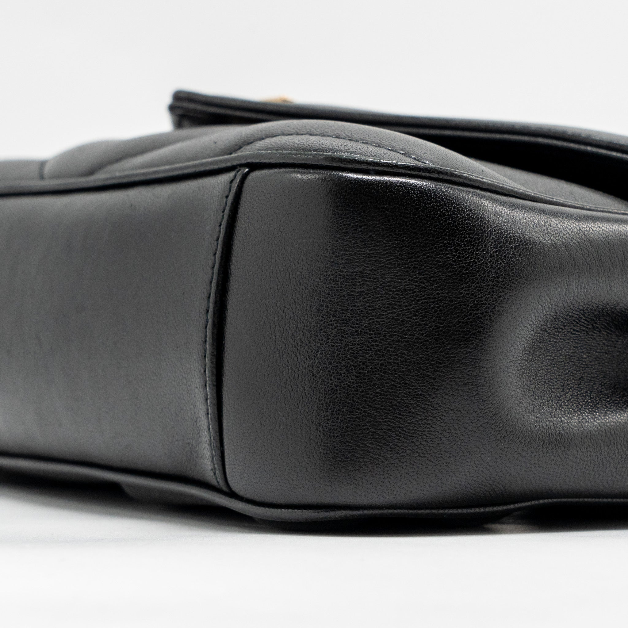 SAINT LAURENT/YSL SMALL LOULOU BAG LAMBSKIN BLACK GHW