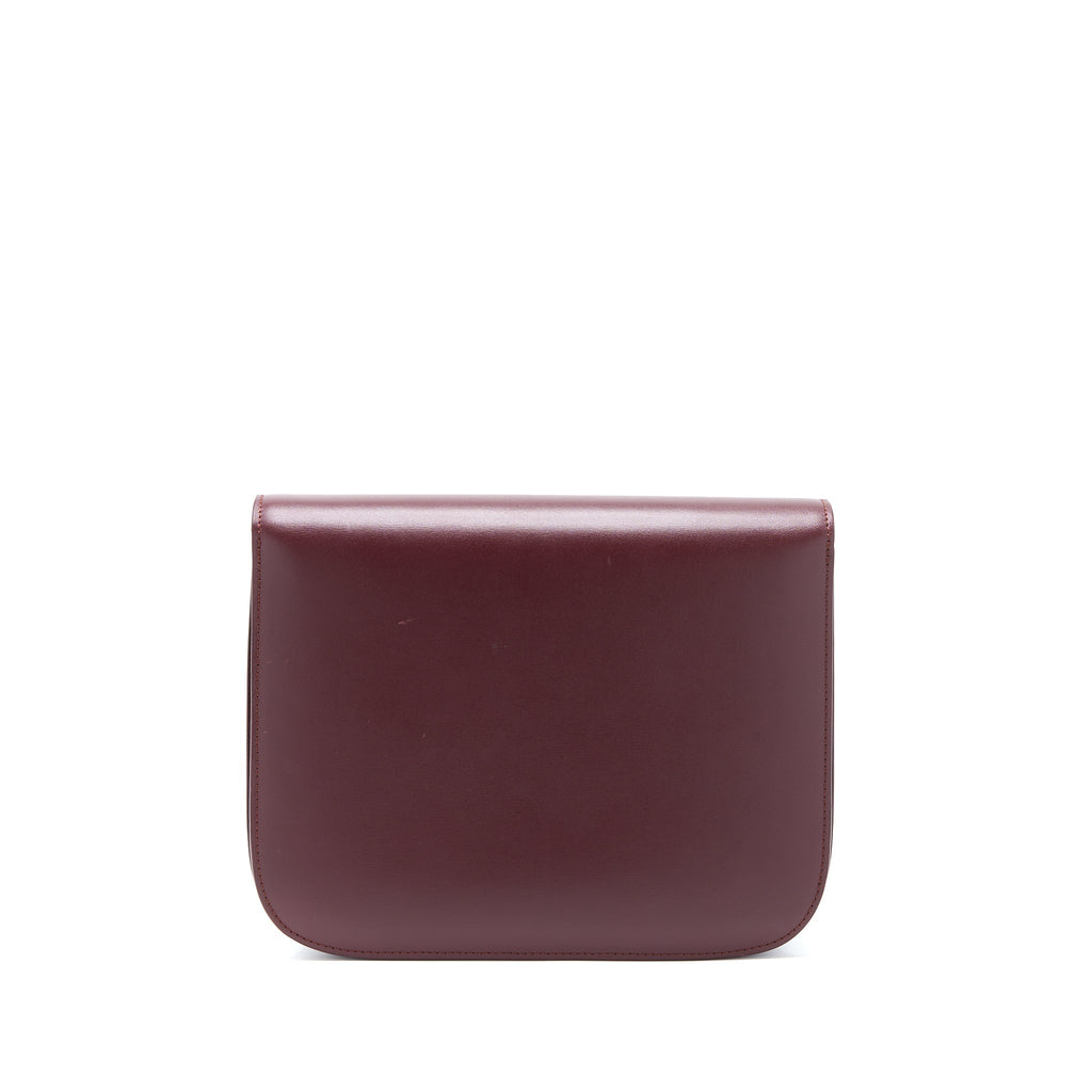 CELINE CLASSIC MEDIUM BOX CALFSKIN BURGUNDY GHW