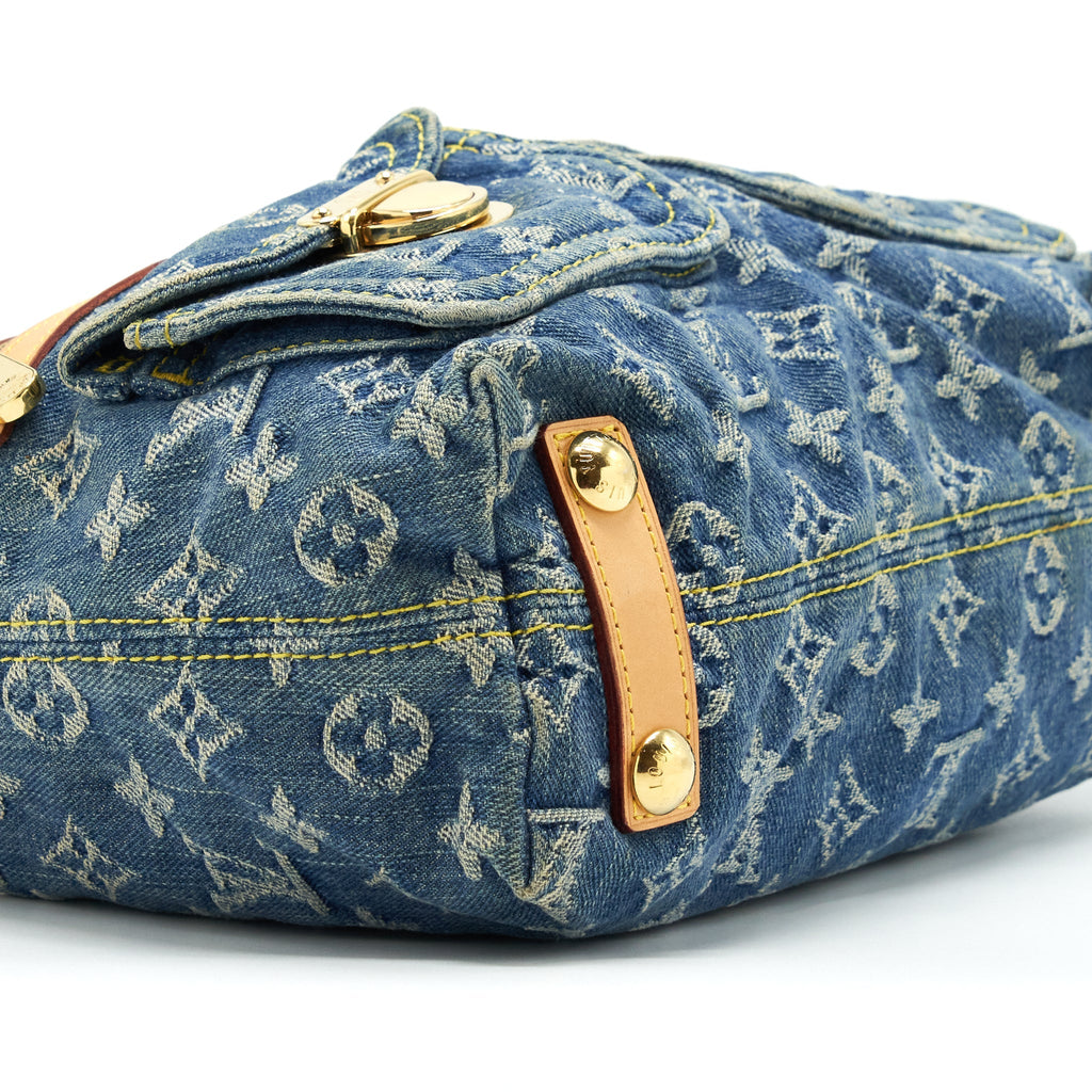 LOUIS VUITTON DENIM BAGGY PM MONOGRAM GHW