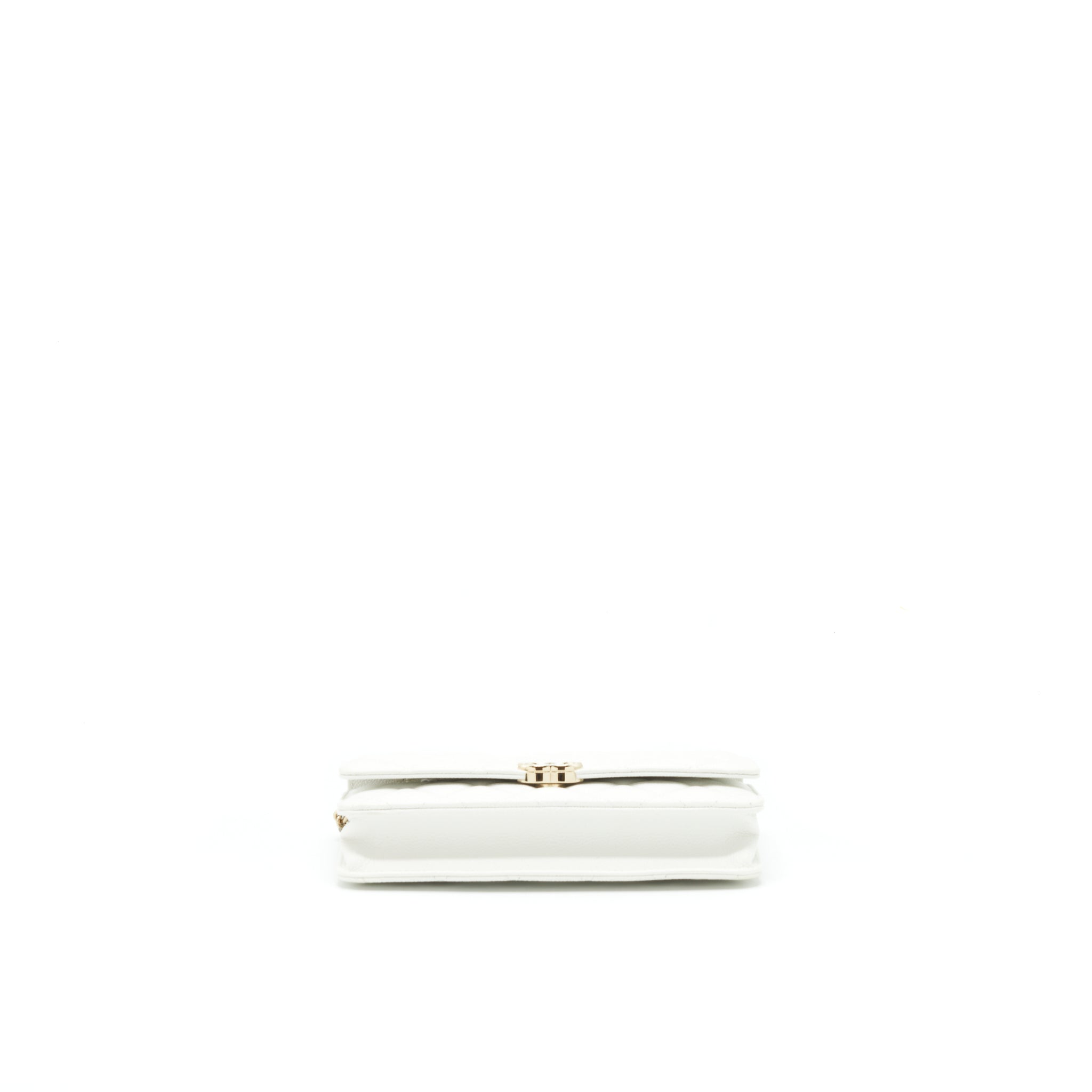 CHANEL 21C WALLET ON CHAIN LIMIT EDITION CAVIAR WHITE LGHW