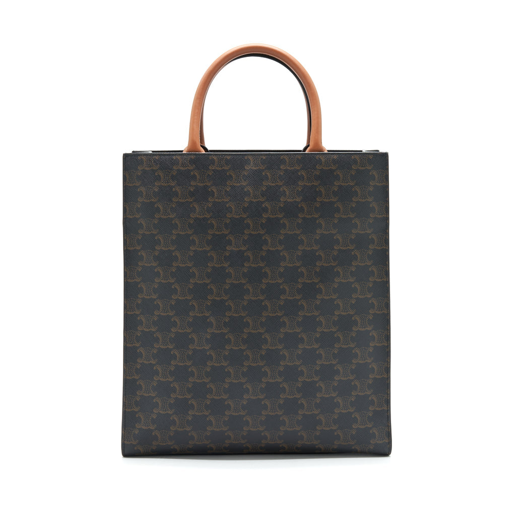 CELINE SMALL VERTICAL CABAS IN TRIOMPHE CANVAS