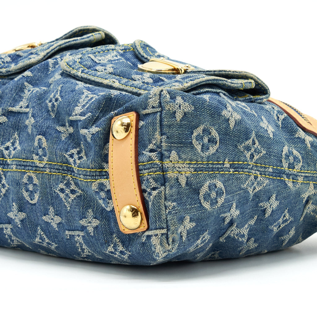 LOUIS VUITTON DENIM BAGGY PM MONOGRAM GHW
