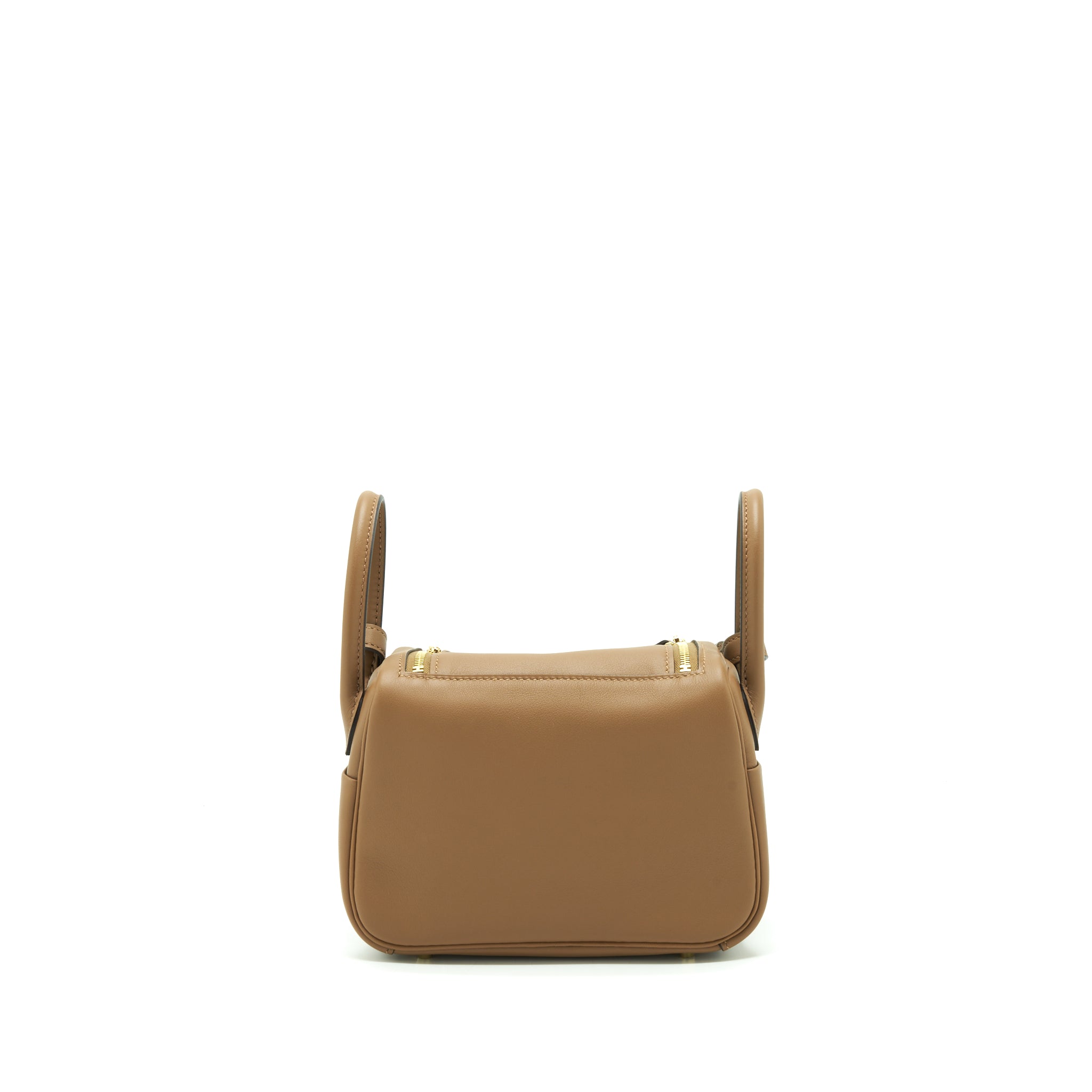 HERMES MINI LINDY SWIFT ALEZAN/BISCUIT GHW