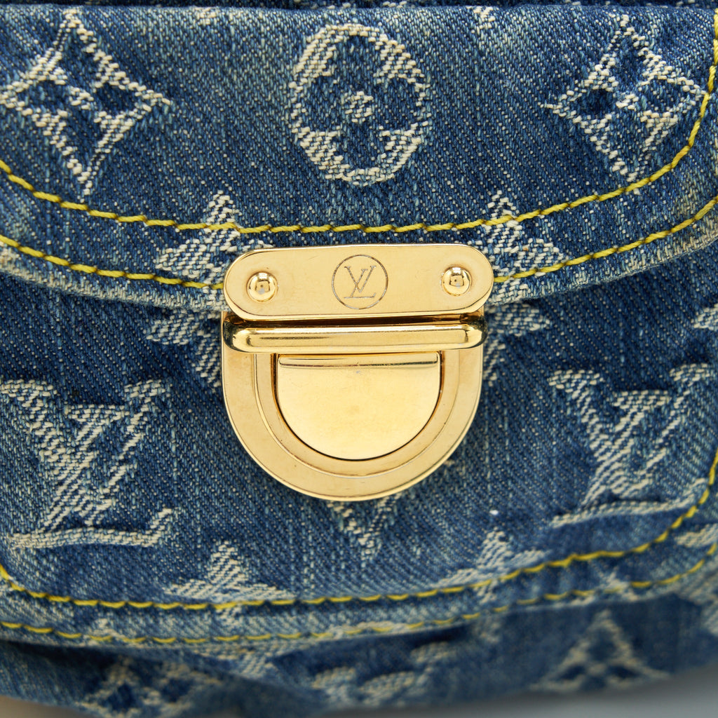 LOUIS VUITTON DENIM BAGGY PM MONOGRAM GHW