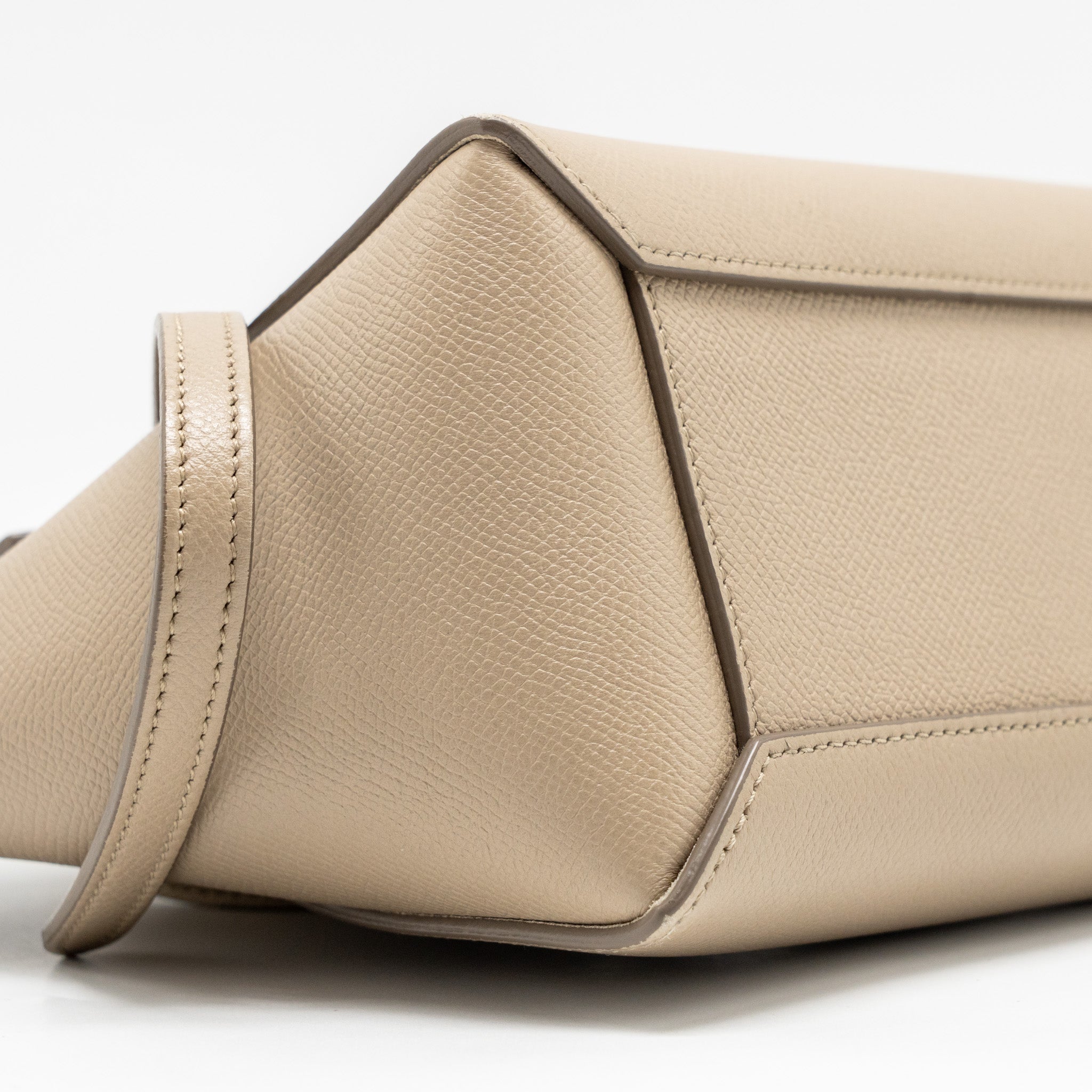 CELINE NANO BELT BAG CALFSKIN LIGHT BEIGE GHW