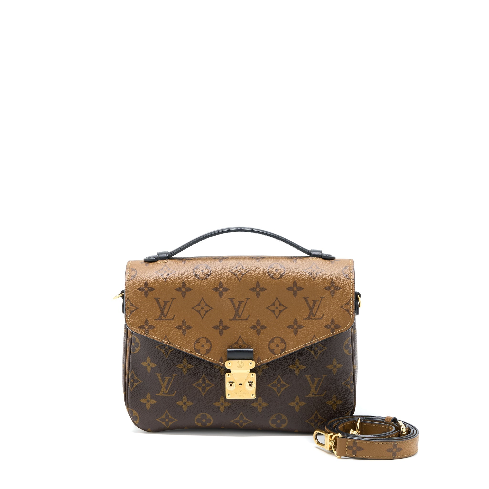 LOUIS VUITTON POCHETTE MÉTIS MONOGRAM REVERSE CANVAS GHW