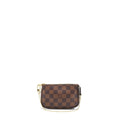 LOUIS VUITTON MINI POCHETTE ACCESSORIES DAMIER EBENE CANVAS GHW