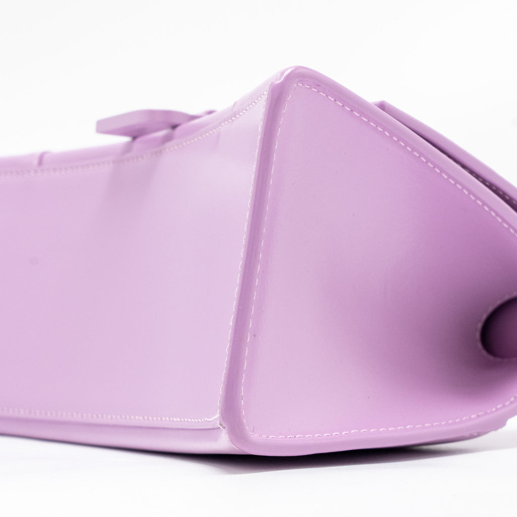 BALENCIAGA SMALL HOURGLASS BAG CALFSKIN LIGHT PURPLE SHW
