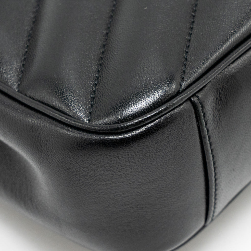 SAINT LAURENT/YSL SMALL LOULOU BAG LAMBSKIN BLACK GHW