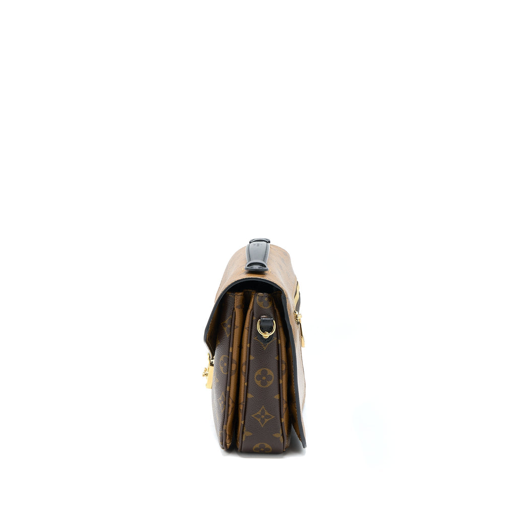 LOUIS VUITTON POCHETTE MÉTIS MONOGRAM REVERSE CANVAS GHW