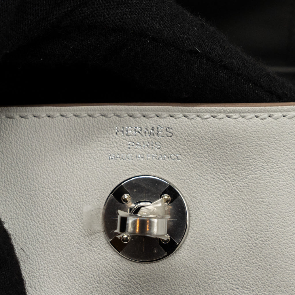 HERMES MINI LINDY SWIFT GRIS PALE/ GRIS MEYER SHW