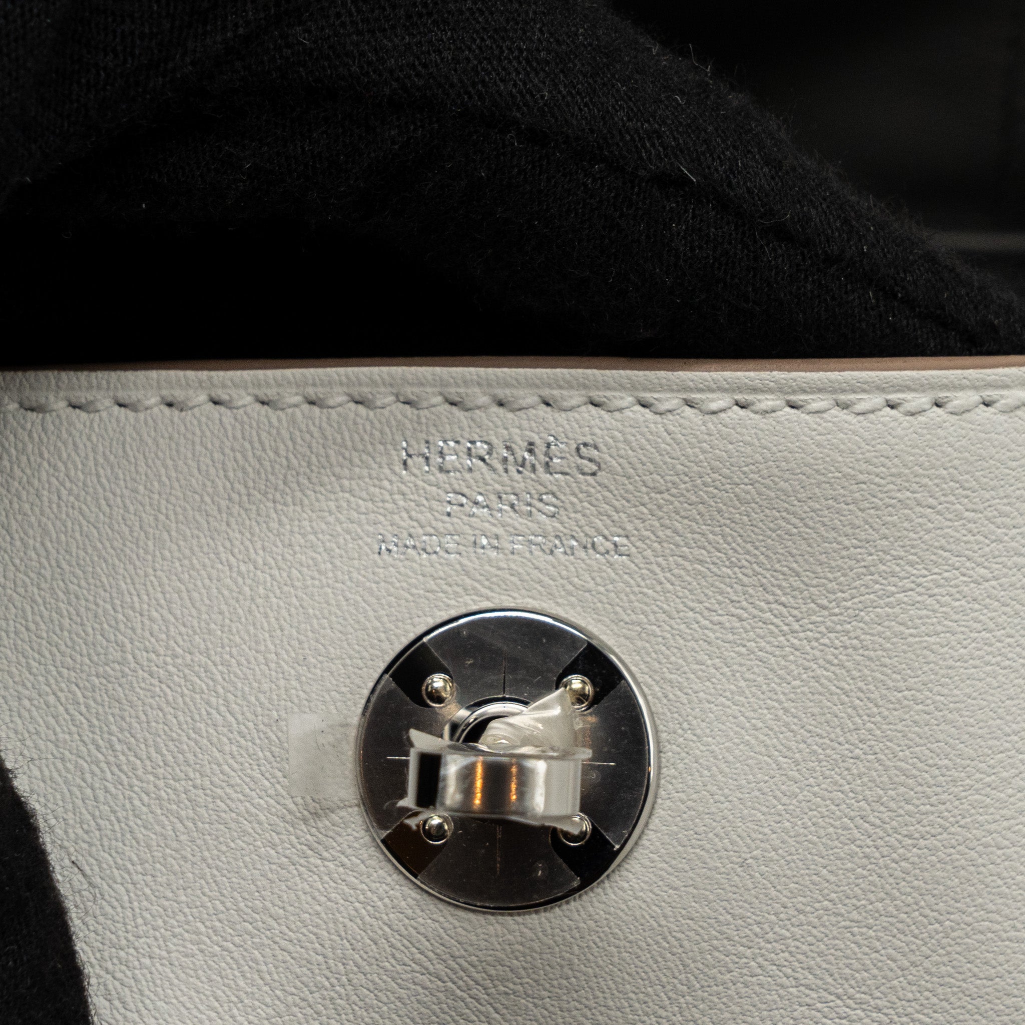 HERMES MINI LINDY SWIFT GRIS PALE/ GRIS MEYER SHW