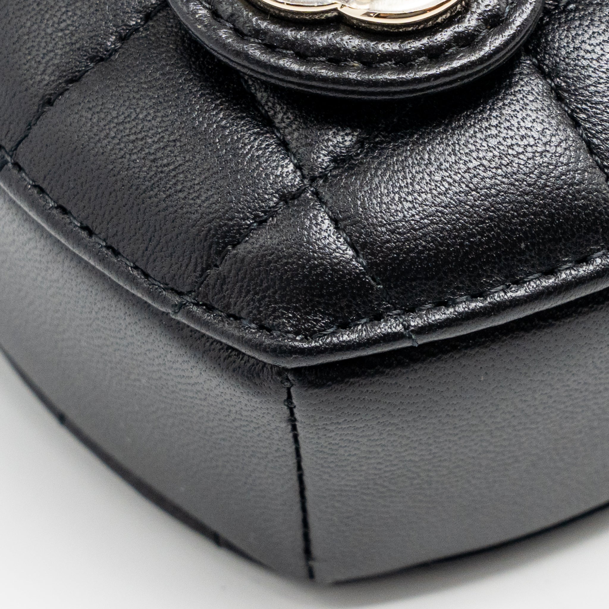 CHANEL 22S HEART BELT BAG LAMBSKIN BLACK LGHW