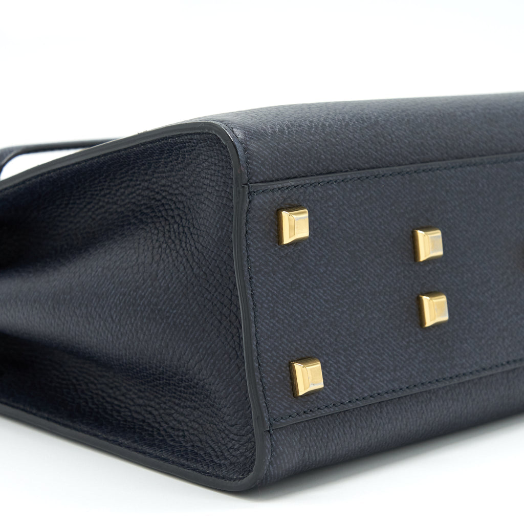 VALENTINO MY ROCKSTUD TOTE BAG NAVY GHW