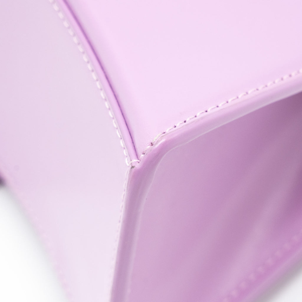 BALENCIAGA SMALL HOURGLASS BAG CALFSKIN LIGHT PURPLE SHW