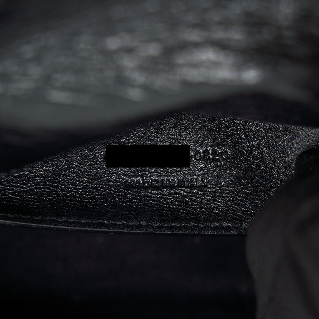 SAINT LAURENT MEDIUM NIKI BAG CRINKLED VINTAGE SO BLACK