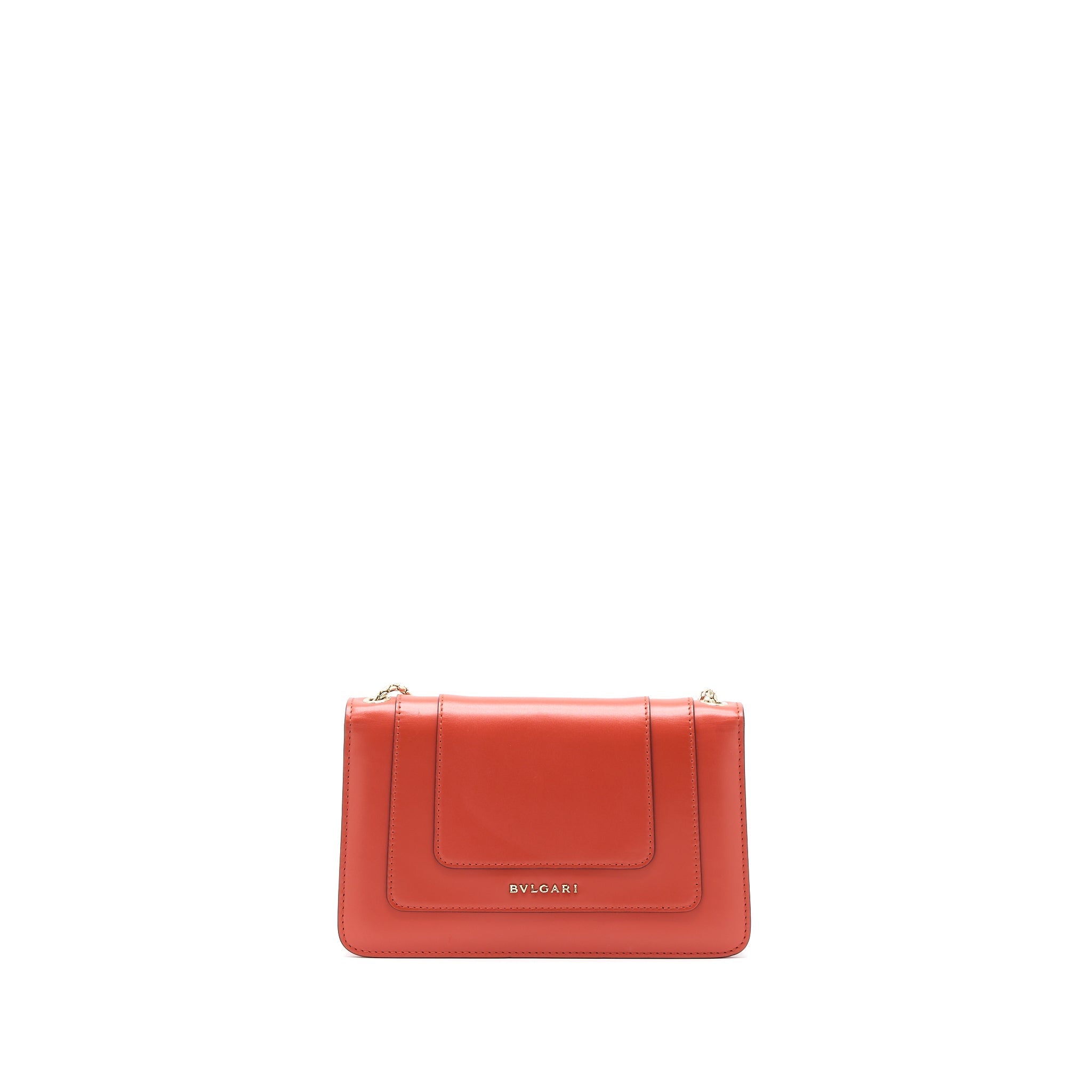 BVLGARI SERPENTI FOREVER CROSSBODY BAG CALFSKIN ORANGE LGHW