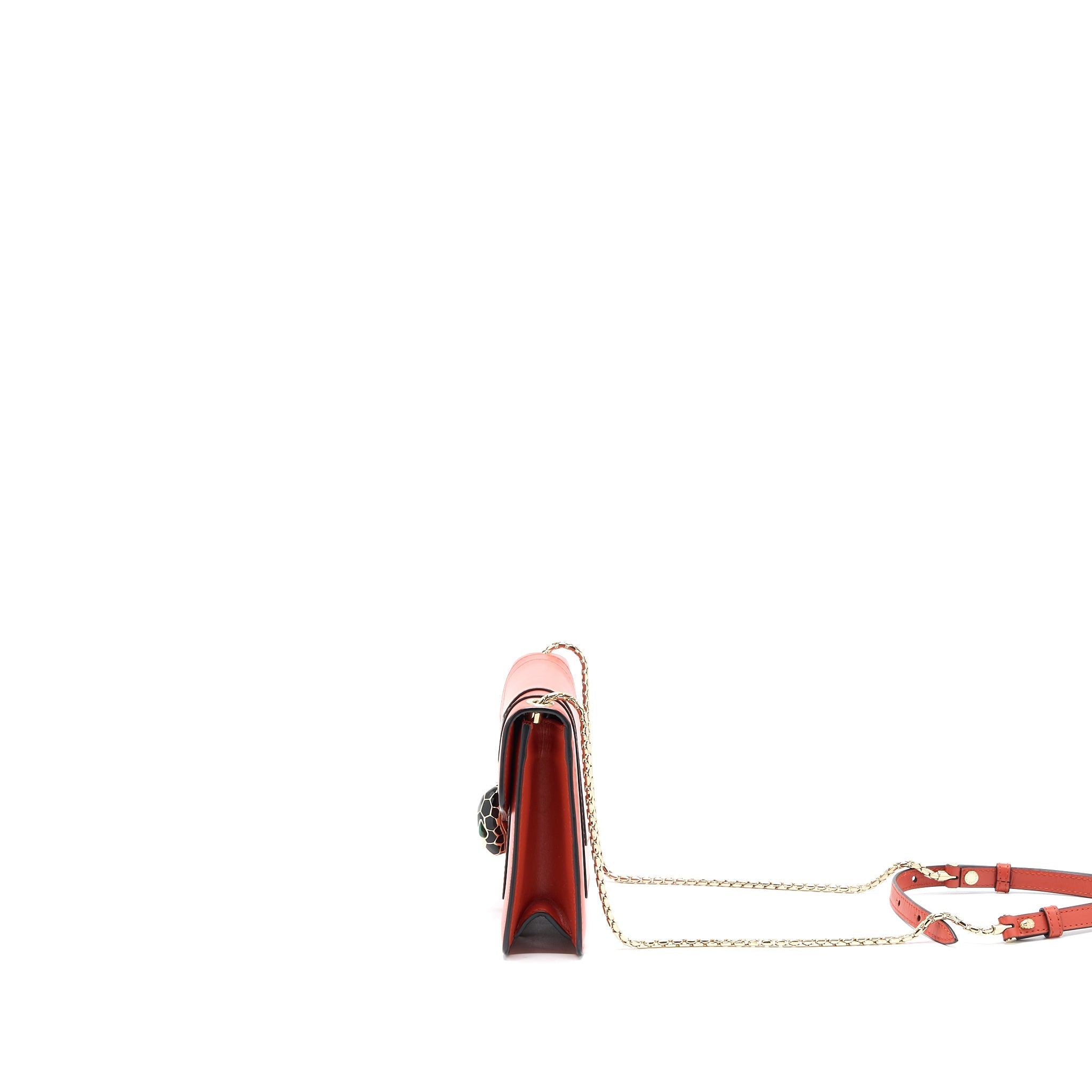 BVLGARI SERPENTI FOREVER CROSSBODY BAG CALFSKIN ORANGE LGHW
