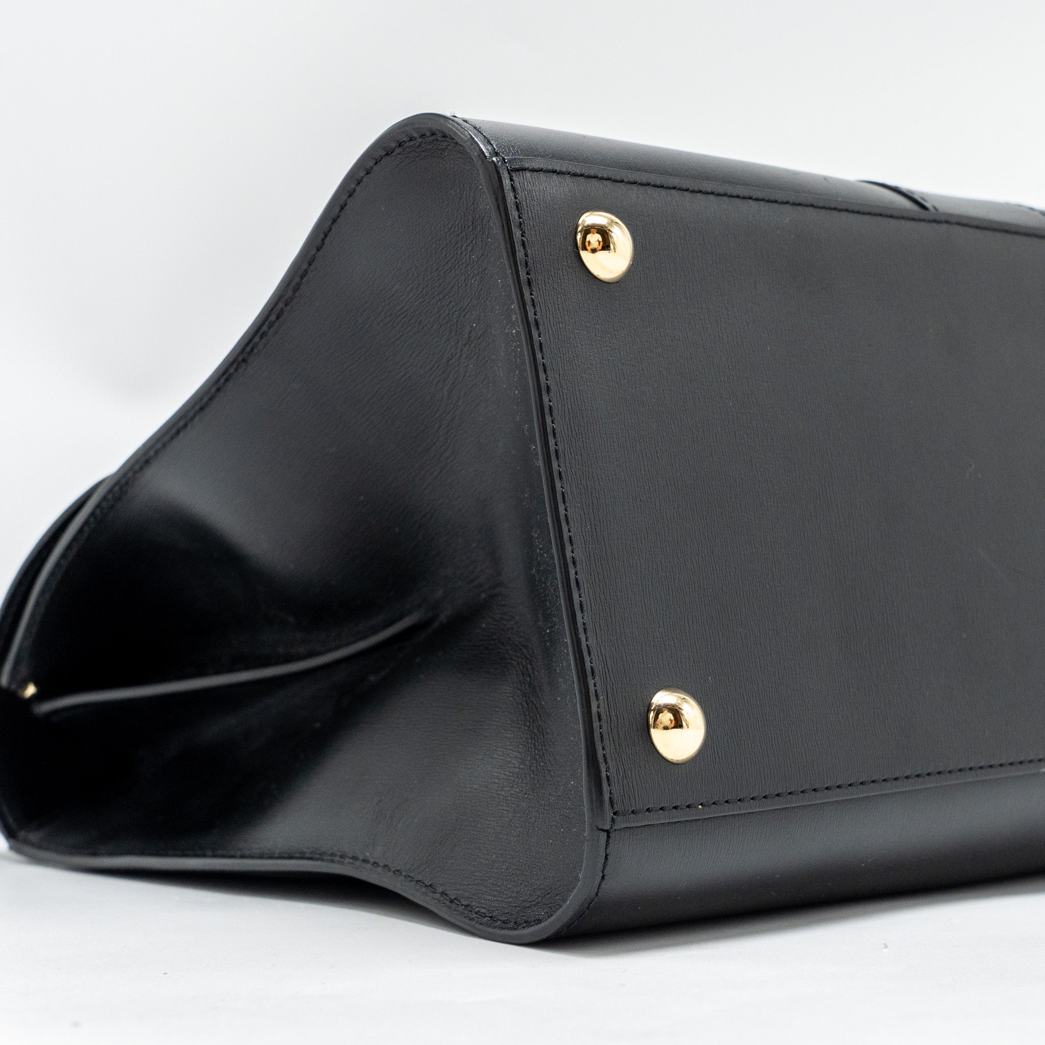 DELVAUX BRILLIANT MM CALFSKIN BLACK GHW