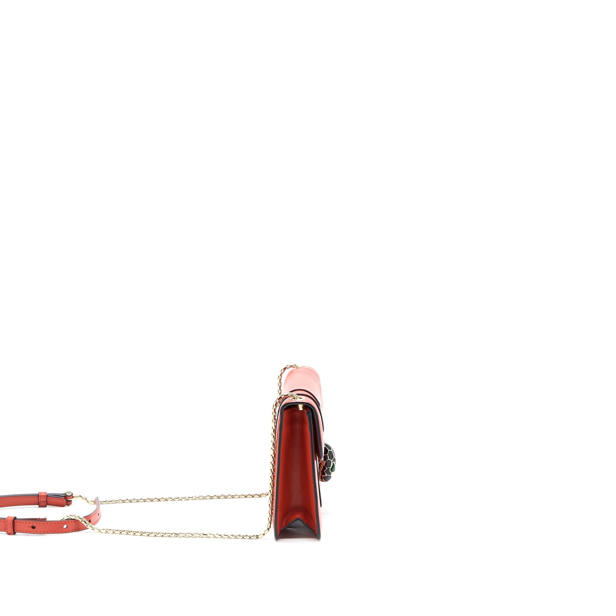 BVLGARI SERPENTI FOREVER CROSSBODY BAG CALFSKIN ORANGE LGHW