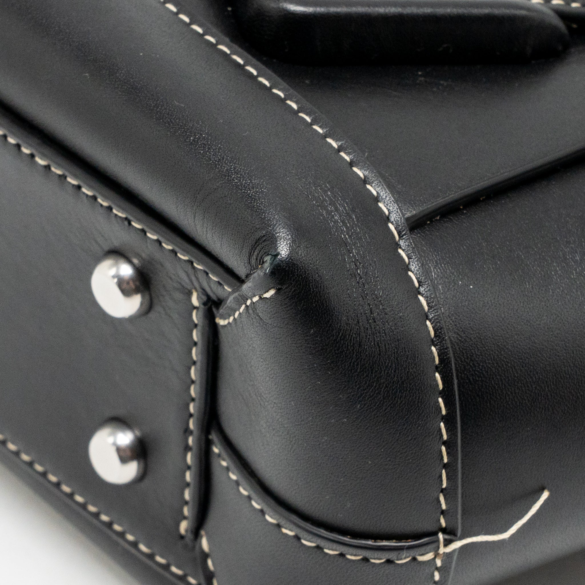 BOTTEGA VENETA SMALL ARCO BAG CALFSKIN BLACK SHW