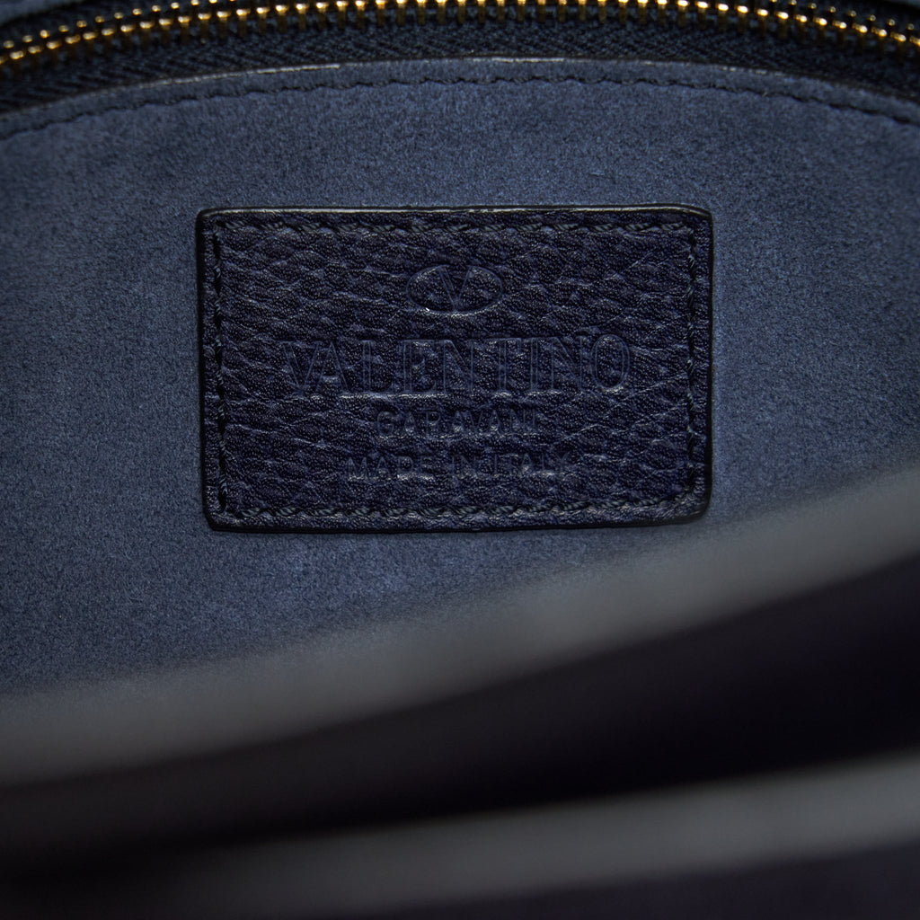 VALENTINO MY ROCKSTUD TOTE BAG NAVY GHW
