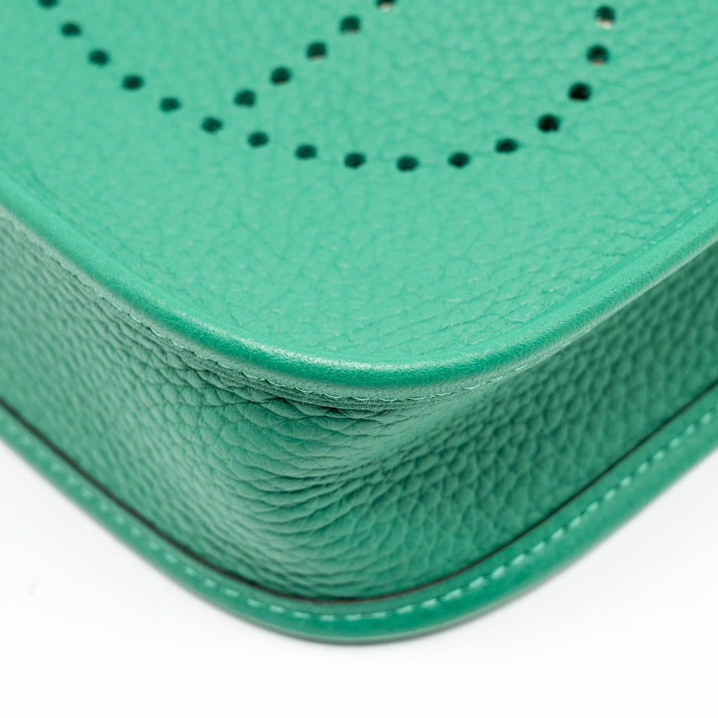 HERMES MINI EVELYN CLEMENCE VERT VERTIGO GHW