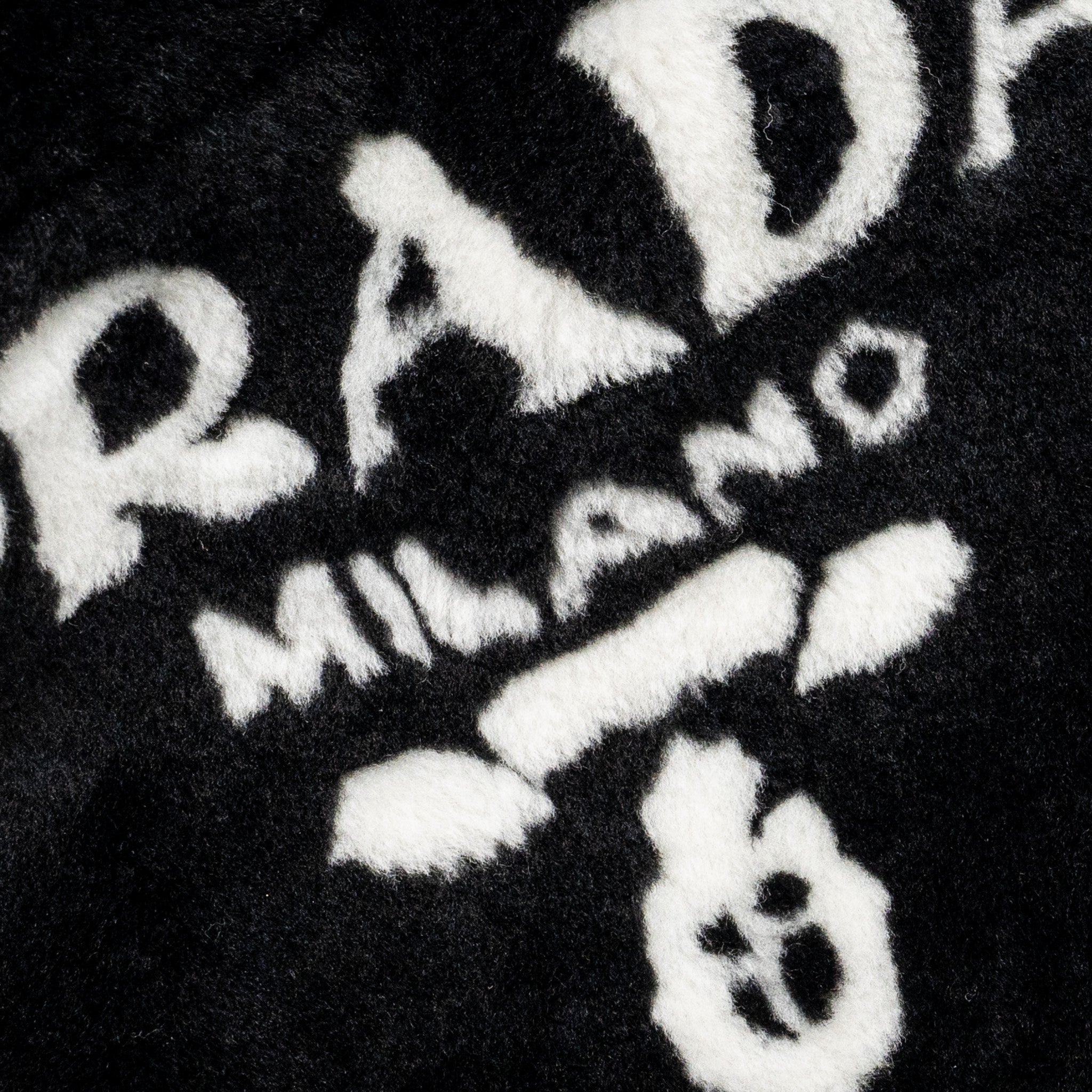 PRADA MEDIUM TOTE BAG SHEARLING BLACK SHW