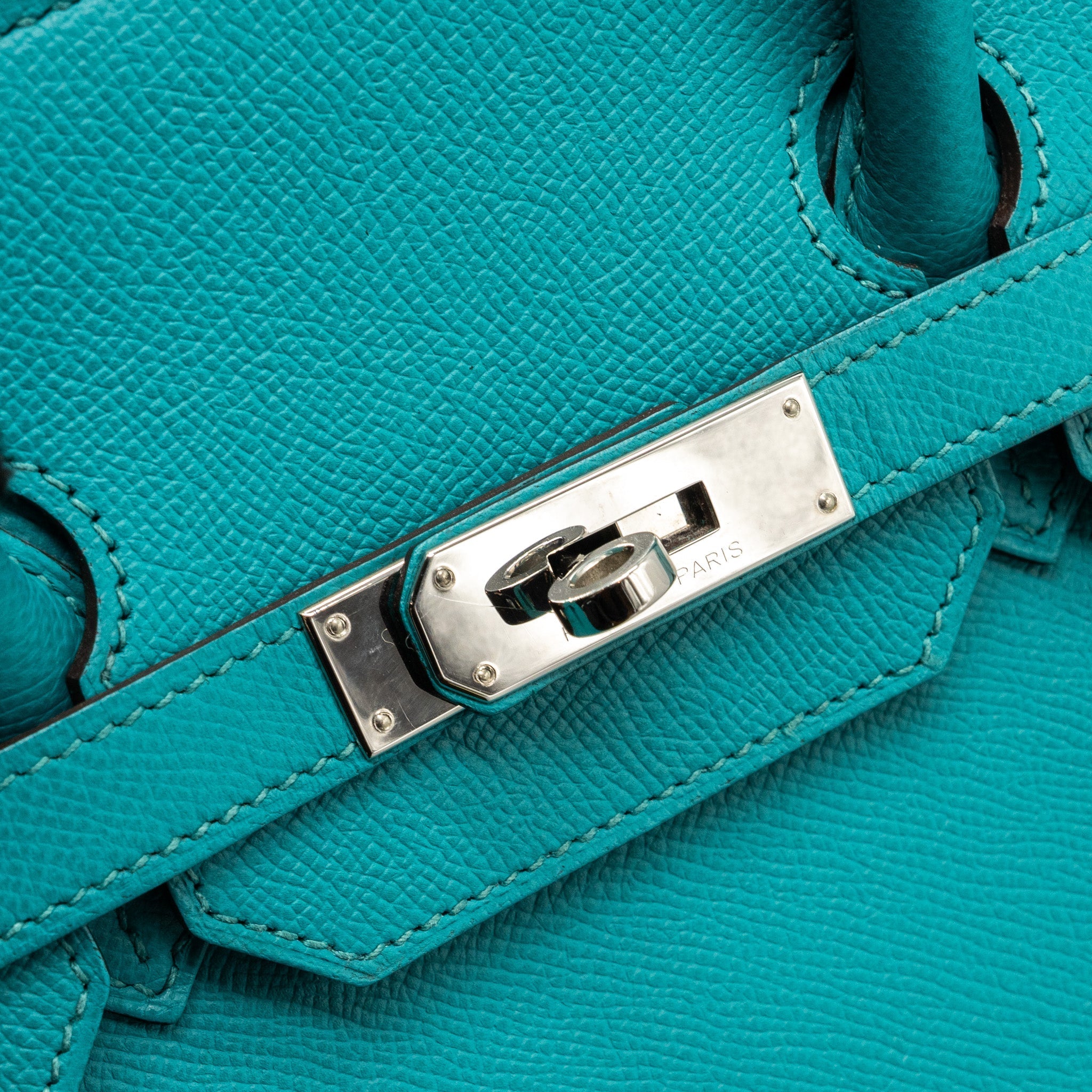 HERMES BIRKIN 35 EPSOM BLUE PAON SHW