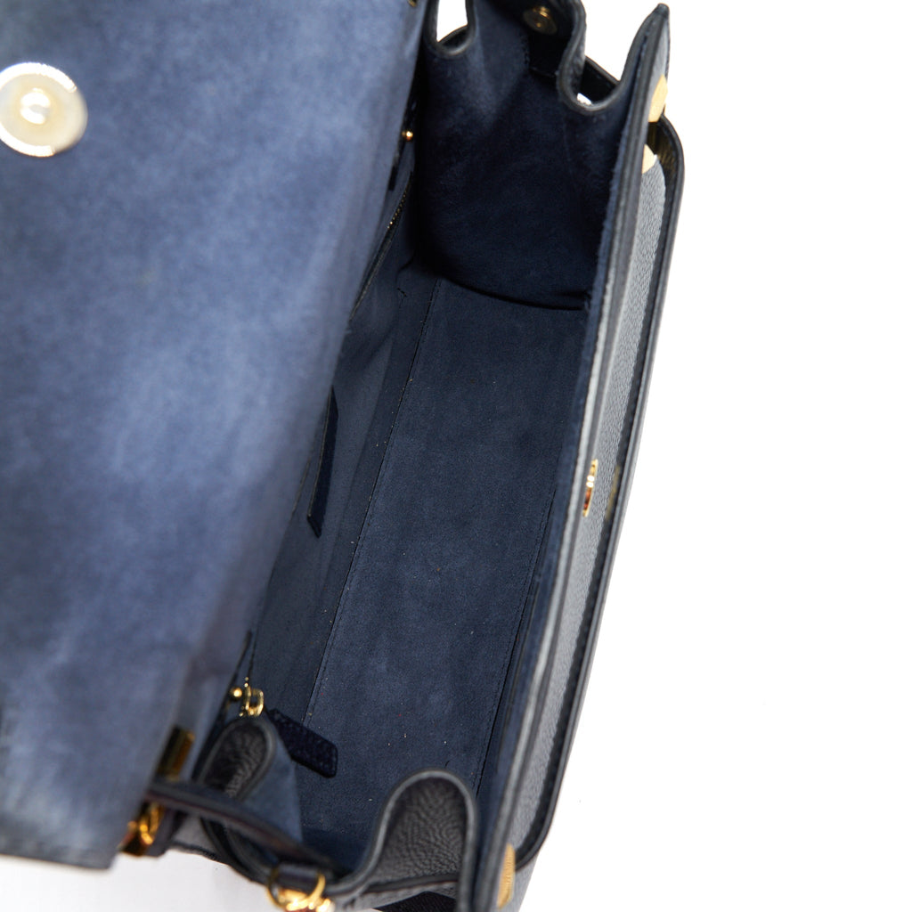 VALENTINO MY ROCKSTUD TOTE BAG NAVY GHW