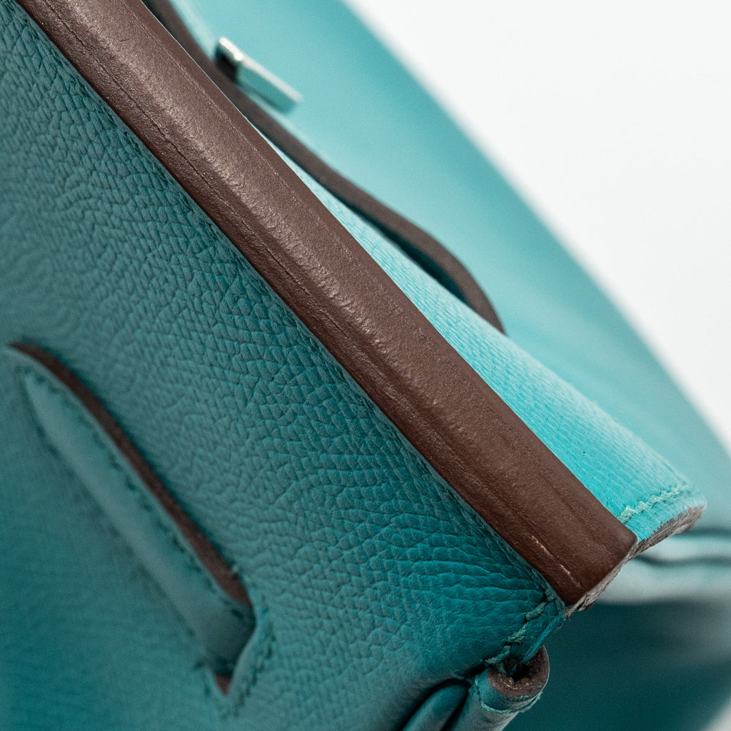 HERMES BIRKIN 35 EPSOM BLUE PAON SHW