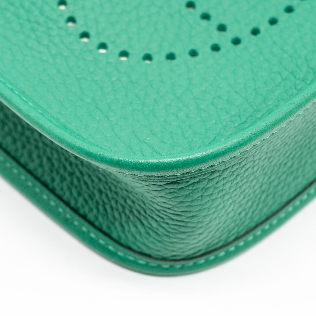 HERMES MINI EVELYN CLEMENCE VERT VERTIGO GHW