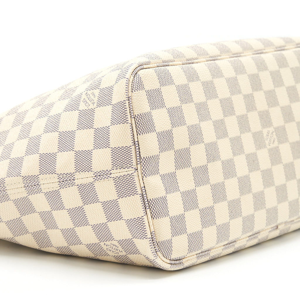 LOUIS VUITTON NEVERFULL MM DAMIER AZUR GHW