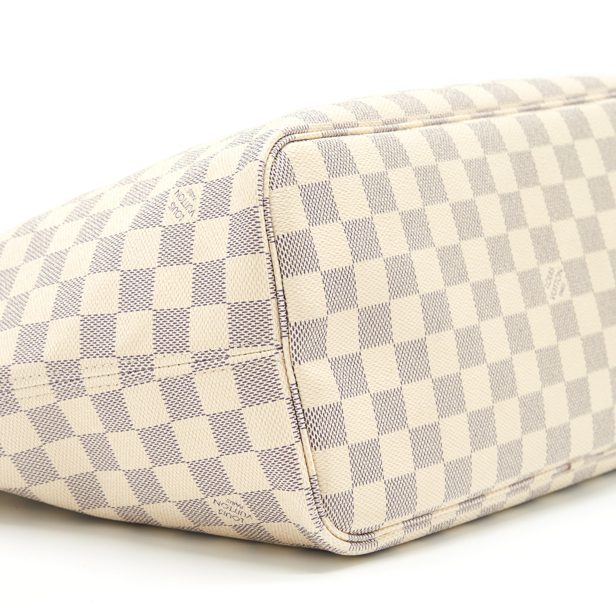 LOUIS VUITTON NEVERFULL MM DAMIER AZUR GHW