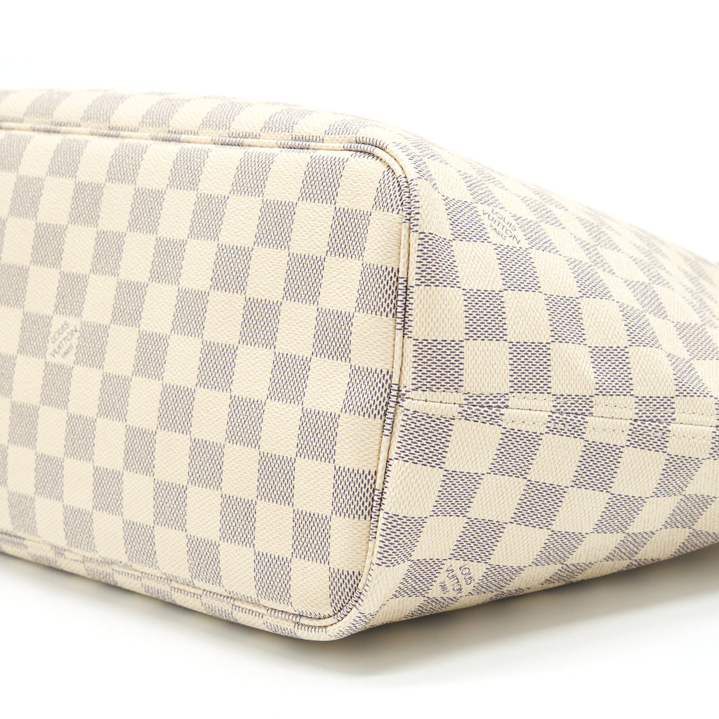 LOUIS VUITTON NEVERFULL MM DAMIER AZUR GHW