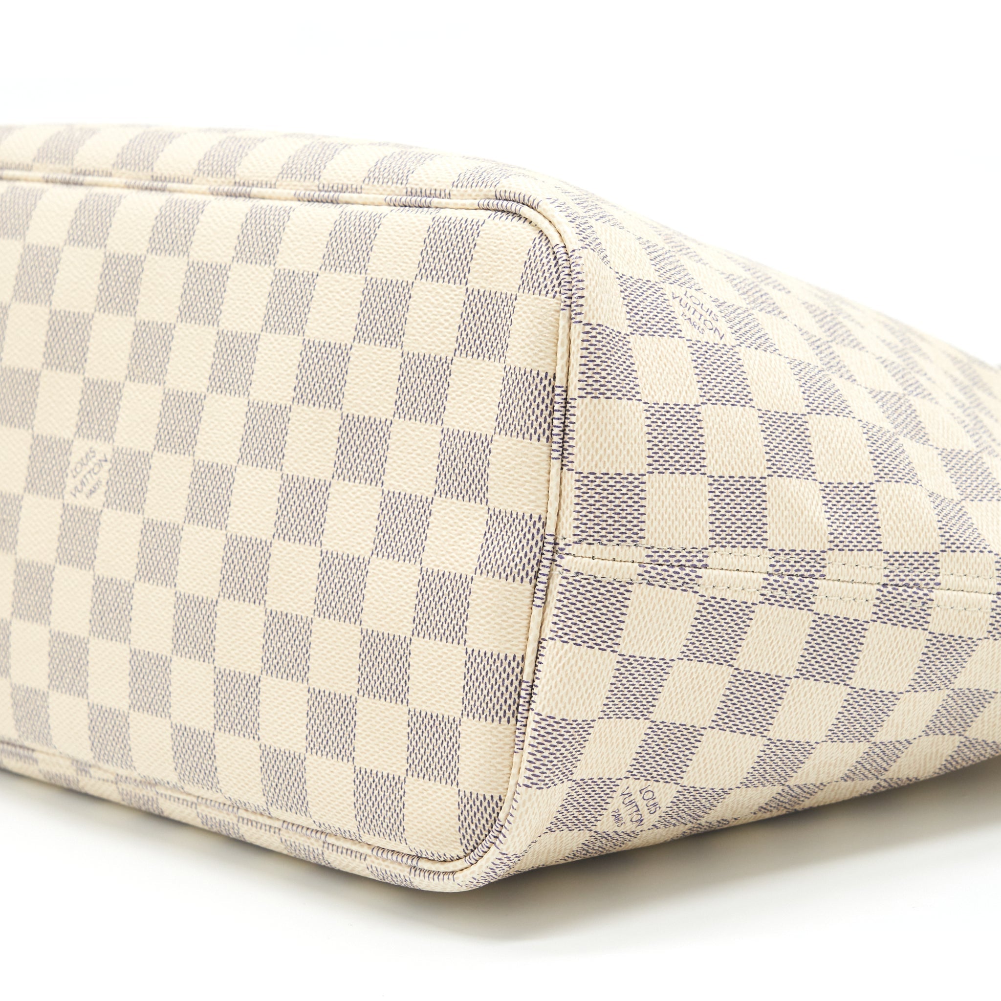 LOUIS VUITTON NEVERFULL MM DAMIER AZUR GHW
