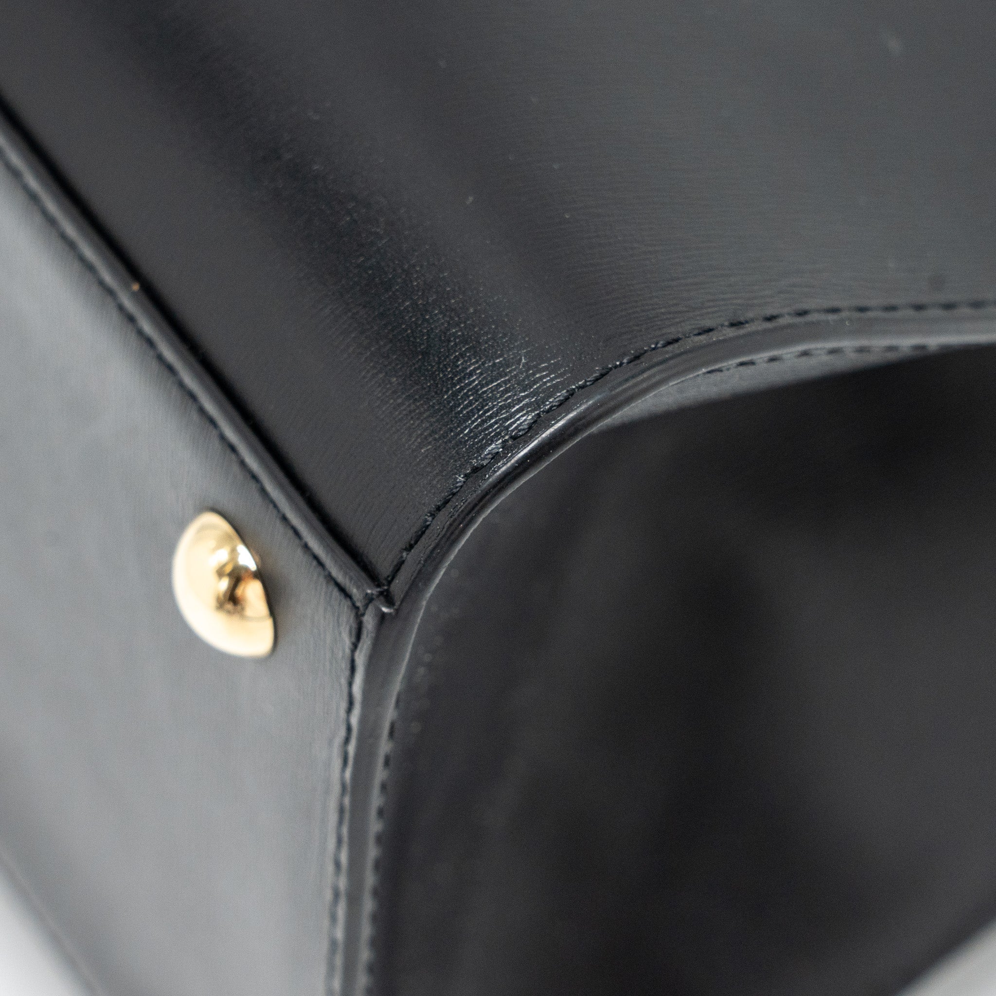 DELVAUX BRILLIANT MM CALFSKIN BLACK GHW