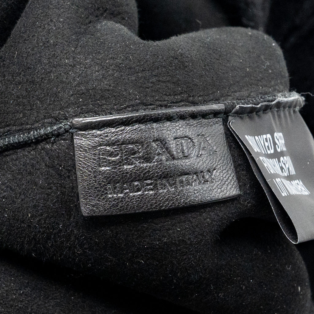 PRADA MEDIUM TOTE BAG SHEARLING BLACK SHW