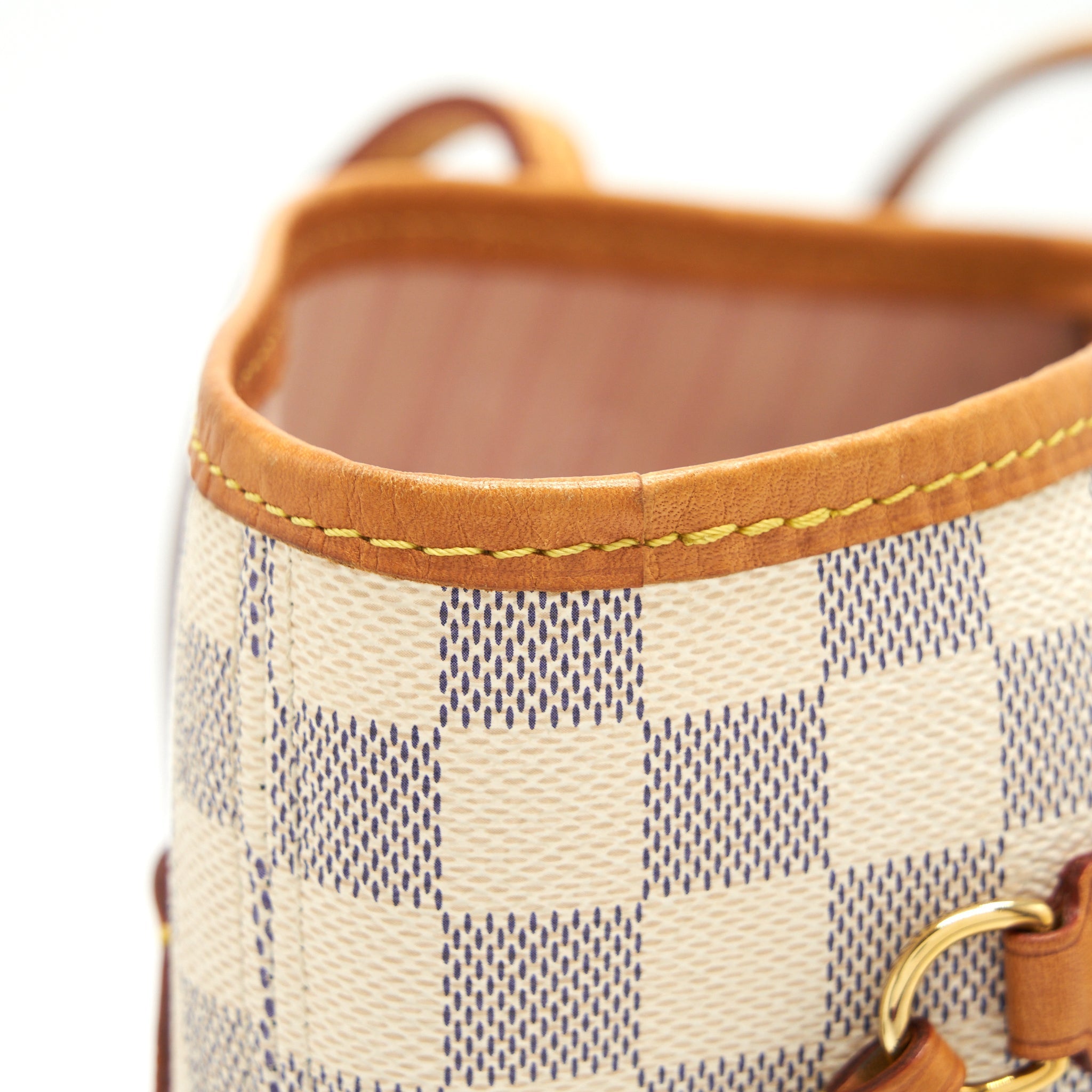 LOUIS VUITTON NEVERFULL MM DAMIER AZUR GHW