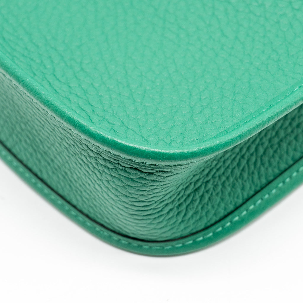 HERMES MINI EVELYN CLEMENCE VERT VERTIGO GHW