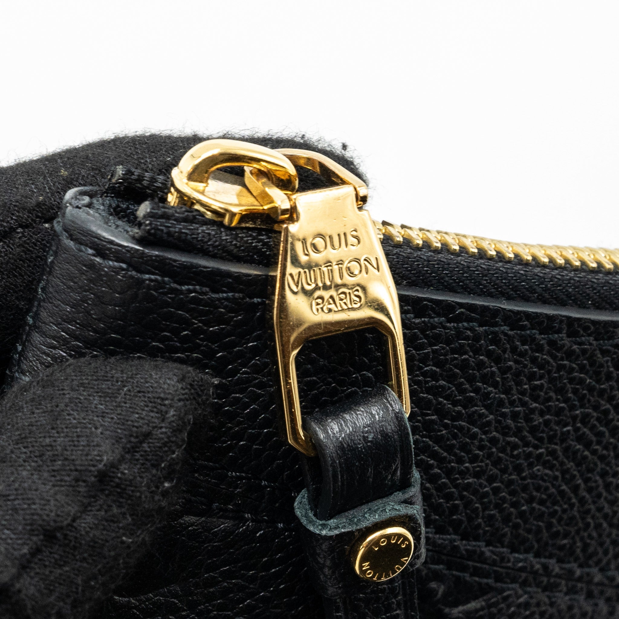 LOUIS VUITTON CLUTCH MONOGRAM EMPREINTE CALFSKIN BALCK GHW