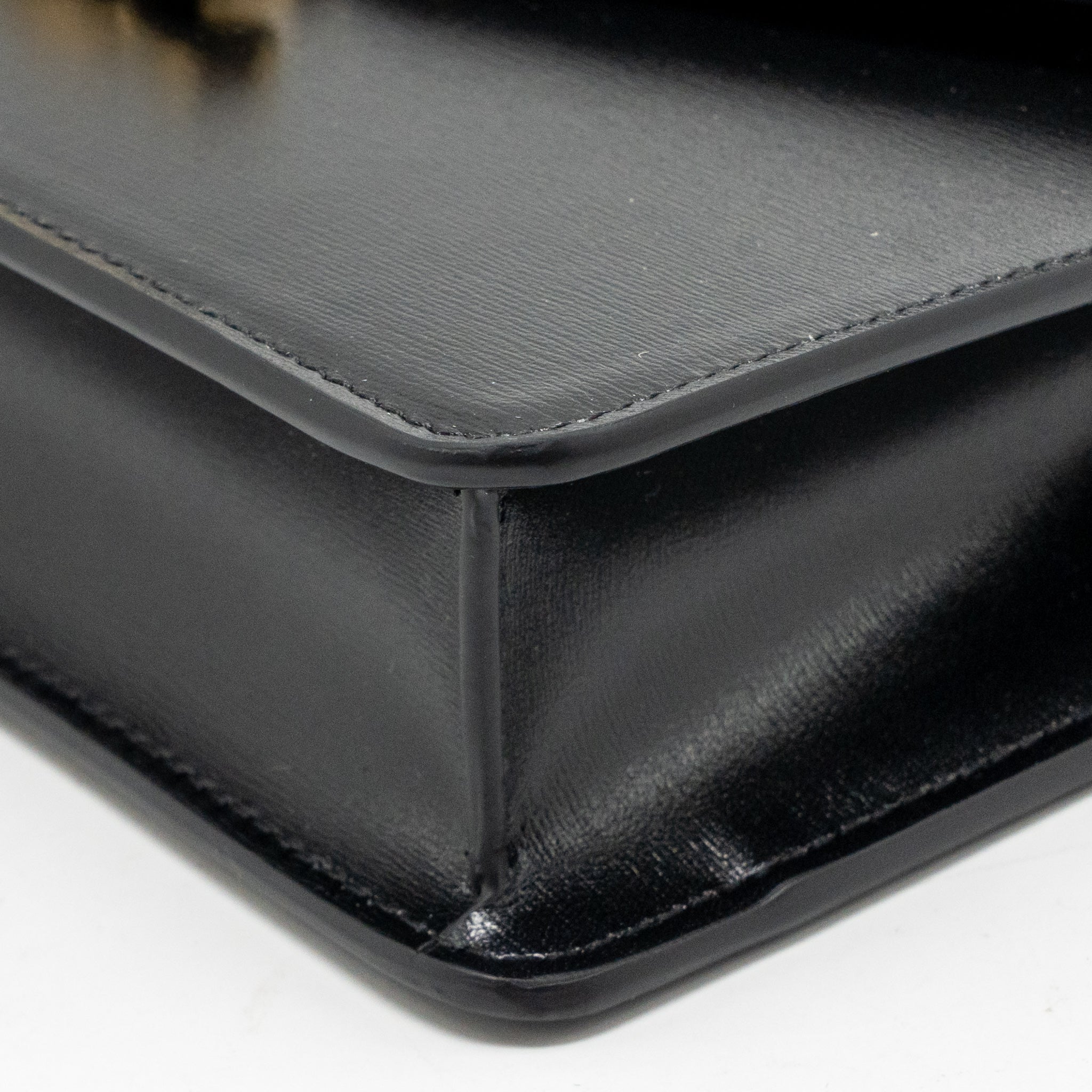 CELINE WALLET ON CHAIN MARGO CALFSKIN BLACK GHW