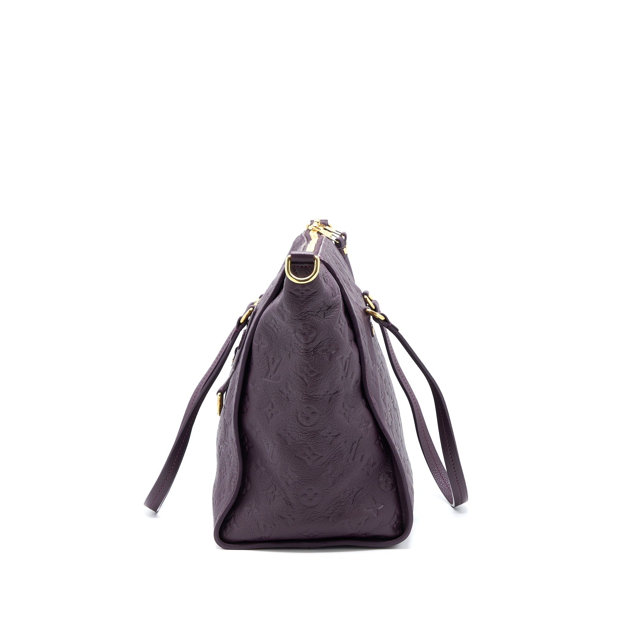 LOUIS VUITTON PETILLANCE TOTE BAG MONOGRAM EMPREINTE DARK PURPLE GHW