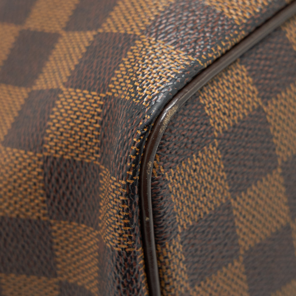 LOUIS VUITTON SALEYA TOTE BAG DAMIER EBENE CANVAS GHW