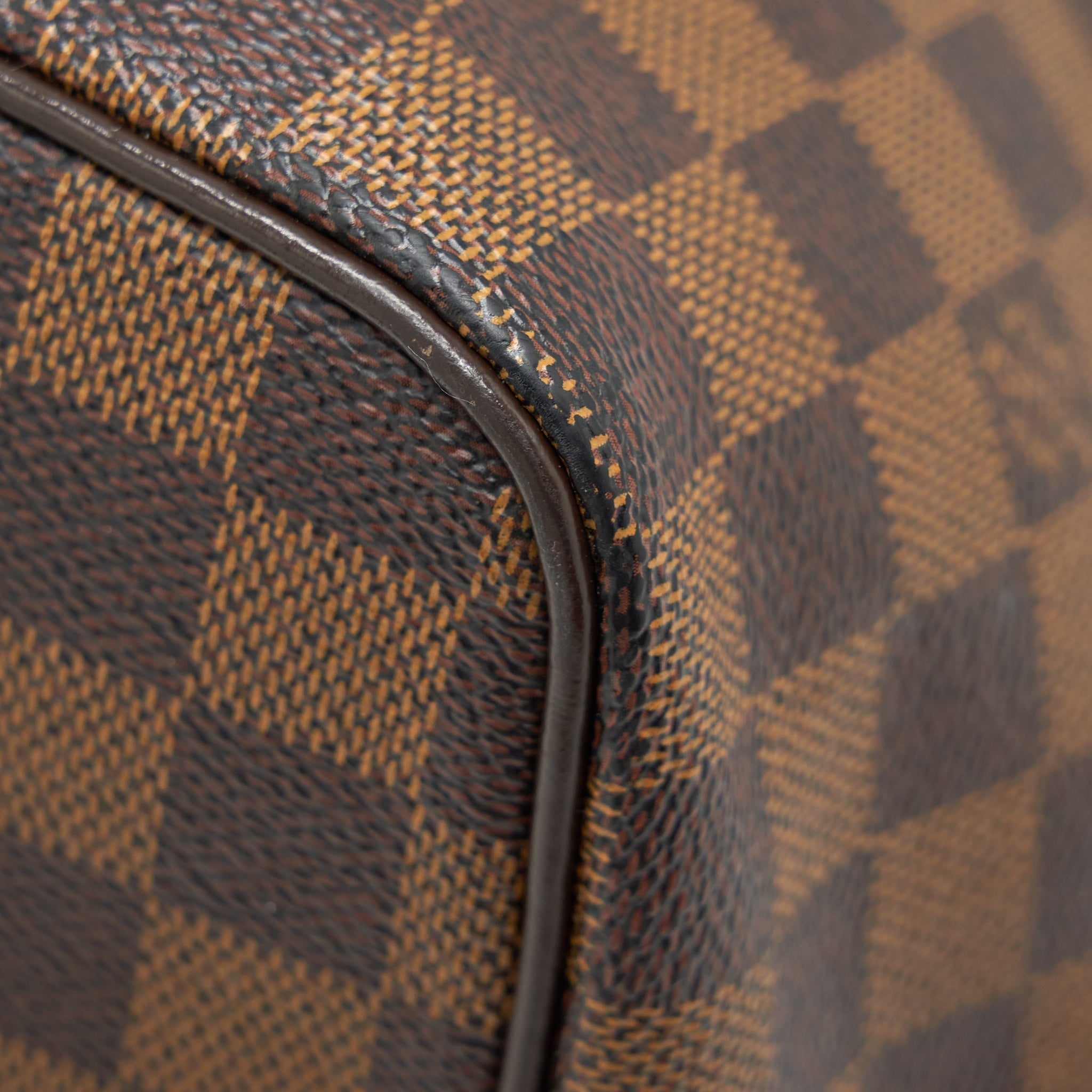 LOUIS VUITTON SALEYA TOTE BAG DAMIER EBENE CANVAS GHW